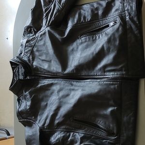 Men's Wilson Leather Black Leather Jacket XL